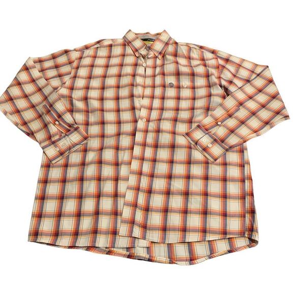 Wrangler George Straight Men’s Plaid One Pocket Button Down Western Shirt Large - Picture 1 of 8